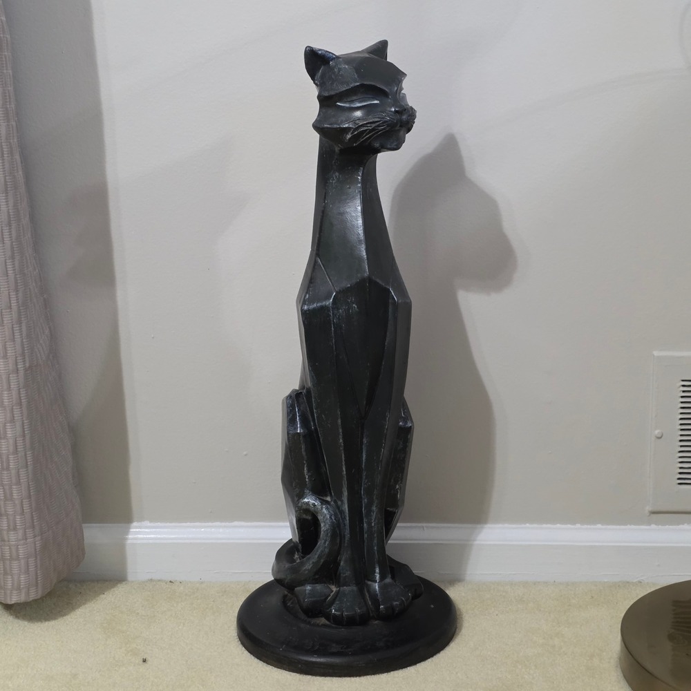 Vtg universal statuary corp. siamese Cat Statue Tall 24" MCM Floor Decor feline - Picture 13 of 16